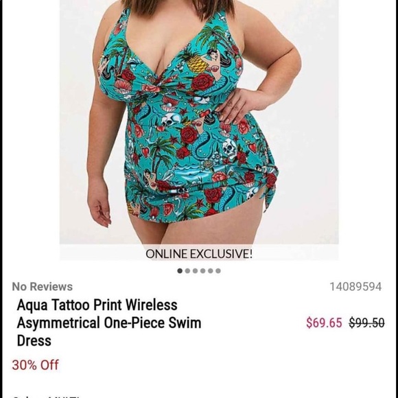ISO***either of these swim dresses fm Torrid (4-5) - Picture 2 of 2